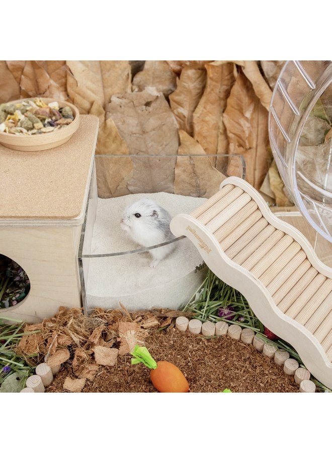 Niteangel Training Litter Potty Sand - Hamster Sand Bath for Syrian Dwarf Hamsters Gerbils Mice Lemming Degus or Other Small-Sized Pets ((1.4 L X 2 - Blue Label) - Image 4