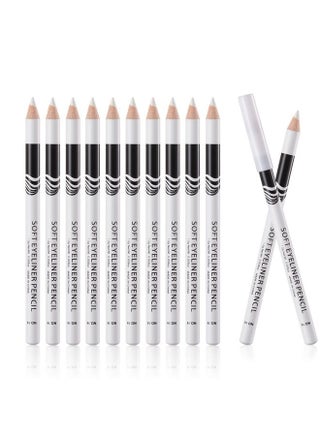 12 Packs White Eyeliner Pencil Smooth Waterproof Long Lasting Highlight Silkworm Eye Liner Pen Brighten Eyebrow Makeup - pzsku/Z7035FDD26D8ABFBA4DF3Z/45/_/1686807865/3e7d2f73-c34d-4135-89d5-e4817c88baed
