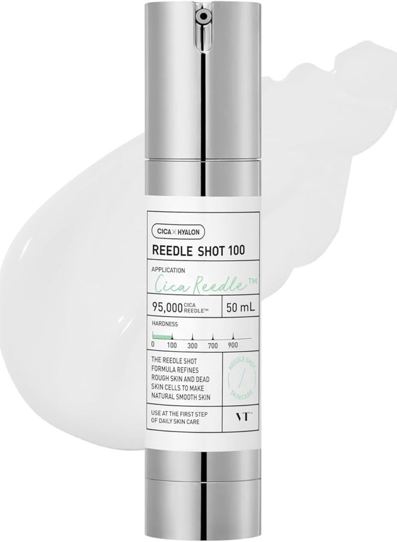 VT COSMETICS CICA Reedle Shot 100 Essence | Daily Face Essence for Soft Skin, Centella Complex, Hyaluronic Acid, Green Propolis Extract for All Skin Types 1.69Fl Oz (50ml) - Image 1