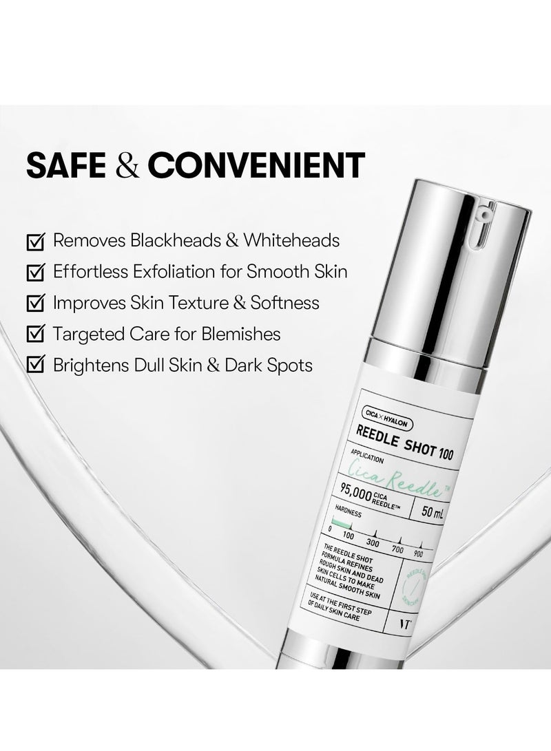 VT COSMETICS CICA Reedle Shot 100 Essence | Daily Face Essence for Soft Skin, Centella Complex, Hyaluronic Acid, Green Propolis Extract for All Skin Types 1.69Fl Oz (50ml) - Image 5