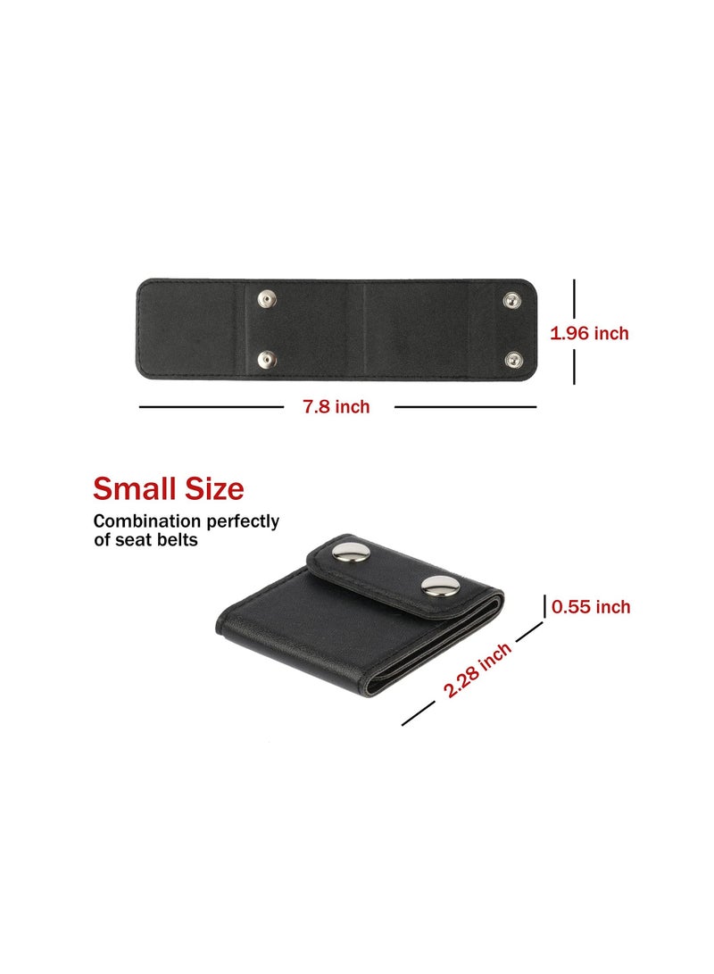 Generic Seat Belt Adjuster 2 Pack Universal Vehicle Seat Belt Cover Clips Comfort Auto Shoulder Neck Protector Strap Positioner Locking Clip Black  - Image 2