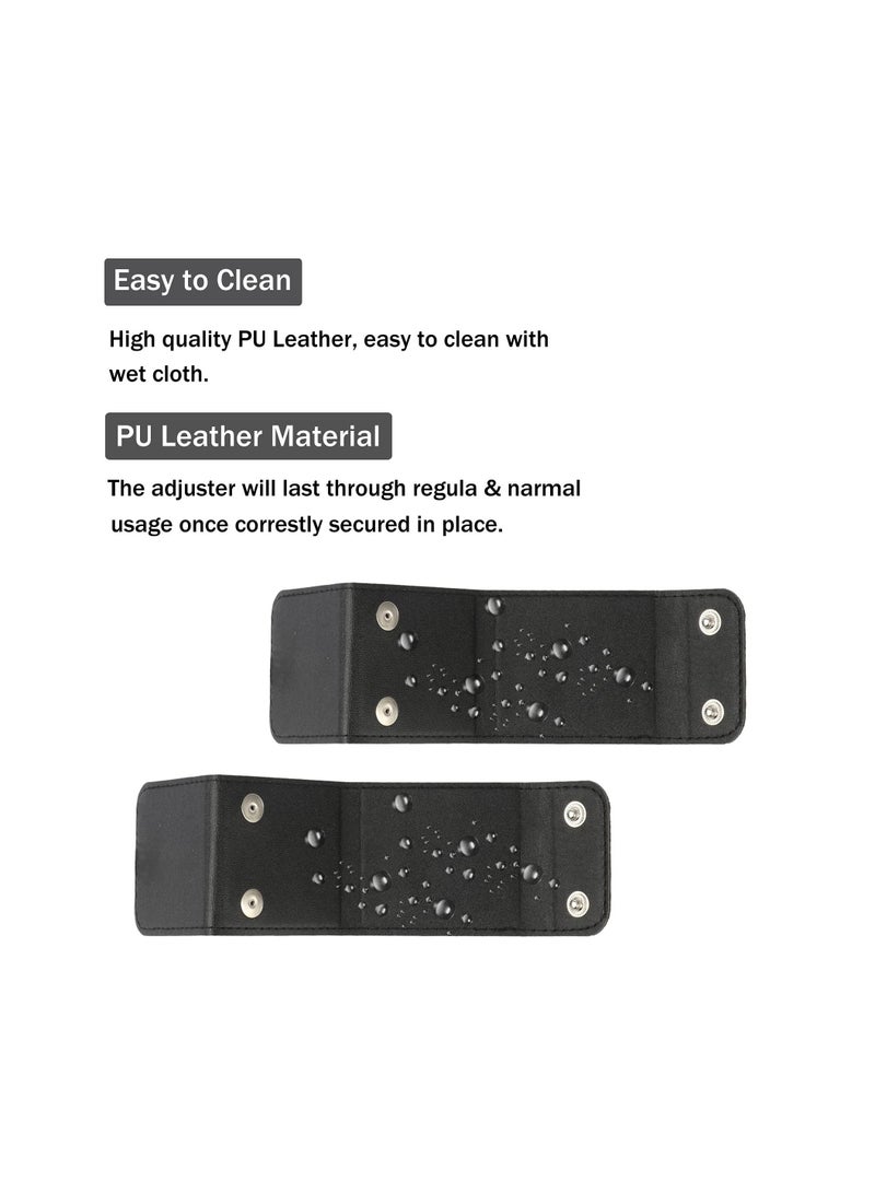 Generic Seat Belt Adjuster 2 Pack Universal Vehicle Seat Belt Cover Clips Comfort Auto Shoulder Neck Protector Strap Positioner Locking Clip Black  - Image 3