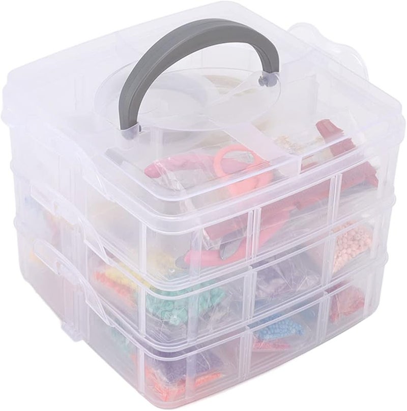 WiseZythum مجموعة صنع مجوهرات من خرز الأكريليك 26712 قطعة مع صندوق تخزين وأدوات - Image 3