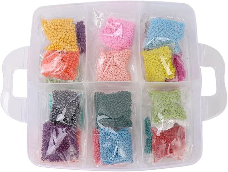 WiseZythum مجموعة صنع مجوهرات من خرز الأكريليك 26712 قطعة مع صندوق تخزين وأدوات - Image 5
