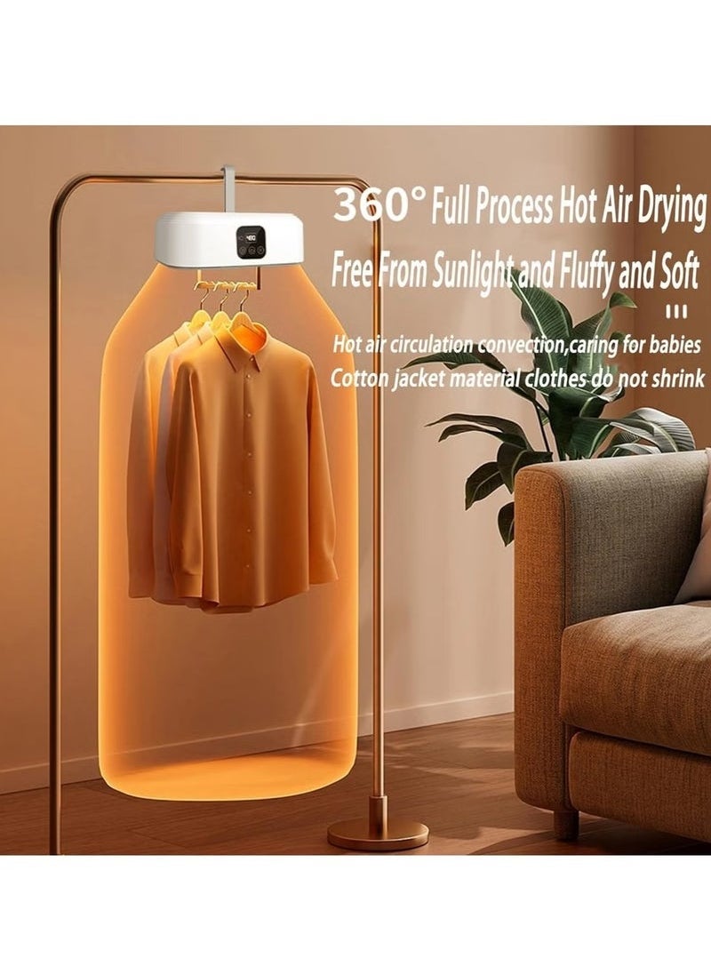 TIGER Mini Foldable Clothes Dryer – Space-Saving Portable Drying Machine with Adjustable 20-Min to 2-Hour Cycles – Lightweight, Energy-Efficient Laundry Solution for Travel, Dorm Rooms, Apartments & Home Use  - Image 2