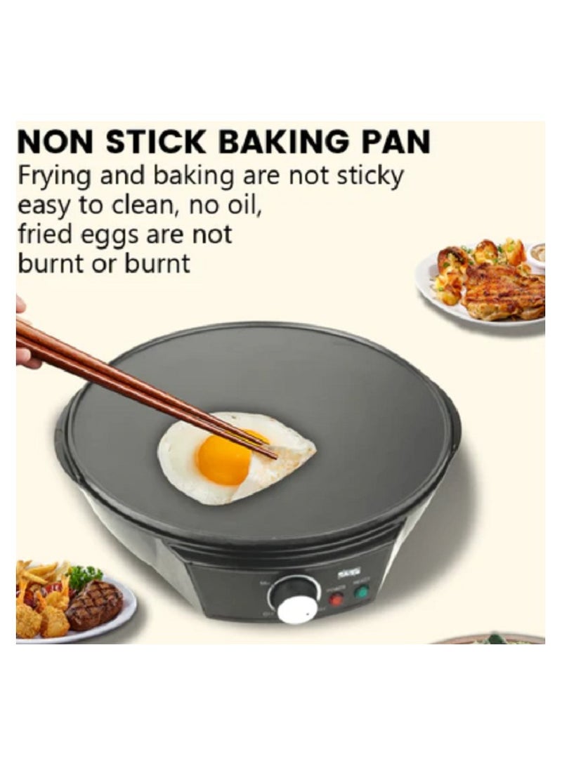 DSP Electric Pancake & Crepe Maker KC3018 / 30cm Non-Stick Hot Plate - Image 2