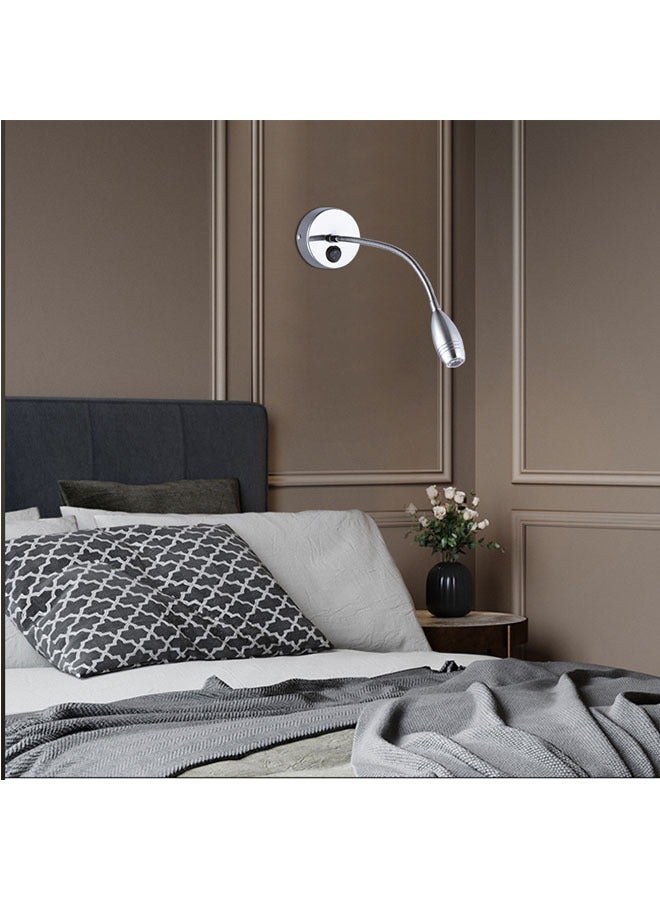 Gooseneck hose LED wall lamp reading light, suitable for hotel bedroom bedside table reading light hose spotlight - Image 5
