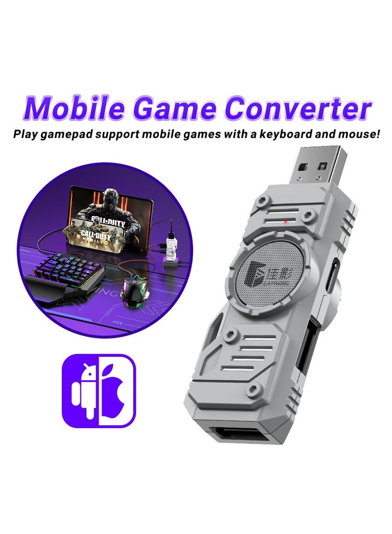 M9 5 in 1 mobile gaming keyboard and mouse combo pack for Android iOS most of the games, no APP mapping plug and play, wired and bluetooth dual mode, also support office mode  - Image 3