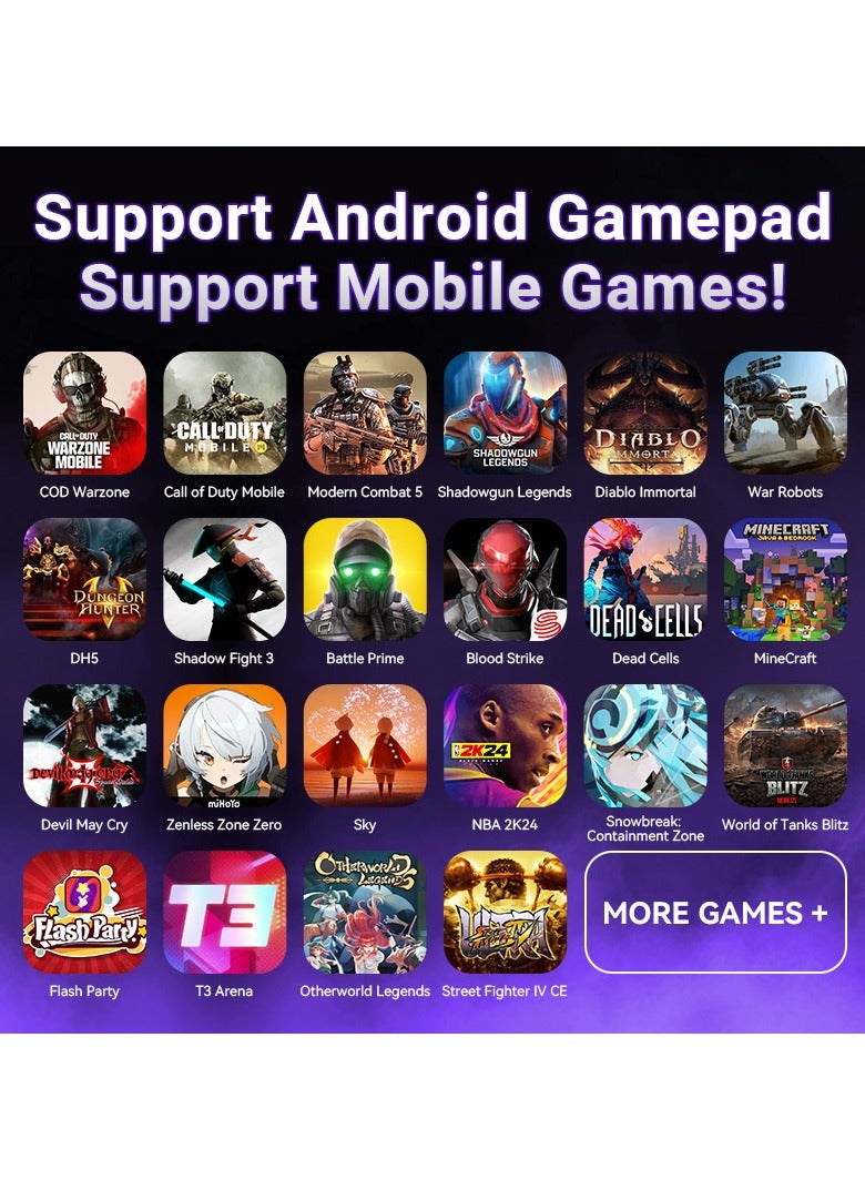 M9 5 in 1 mobile gaming keyboard and mouse combo pack for Android iOS most of the games, no APP mapping plug and play, wired and bluetooth dual mode, also support office mode