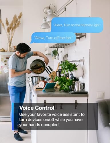 tapo TP-Link Tapo Smart Plug Mini 15A, Smart Home Wi-Fi Plug, Super Easy Setup, Compatible with Alexa & Google Home, No Hub Required, UL Certified, 2.4G WiFi Only, White, Tapo P105(4-Pack) - Image 4