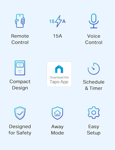 tapo TP-Link Tapo Smart Plug Mini 15A, Smart Home Wi-Fi Plug, Super Easy Setup, Compatible with Alexa & Google Home, No Hub Required, UL Certified, 2.4G WiFi Only, White, Tapo P105(4-Pack) - Image 2