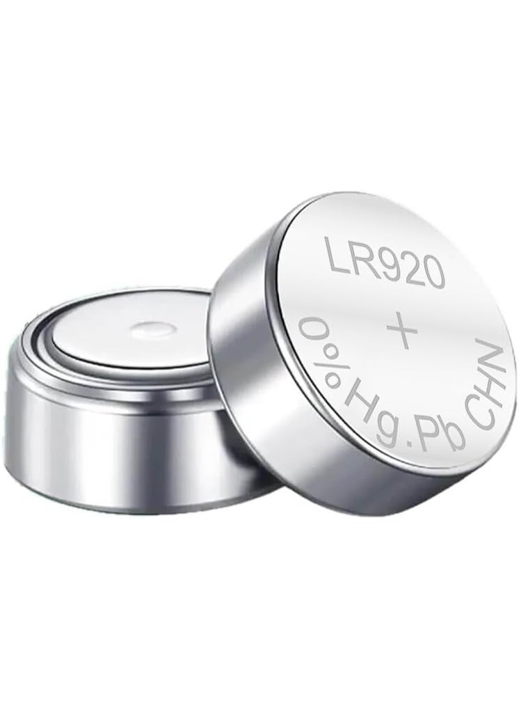 بيستون بطارية ليثيوم دائرية LR920 AG6/371 1.5 فولت، بطارية زر طويلة الأمد للساعات والآلات الحاسبة والألعاب والأجهزة الإلكترونية الصغيرة (عبوة من 10) - Image 2