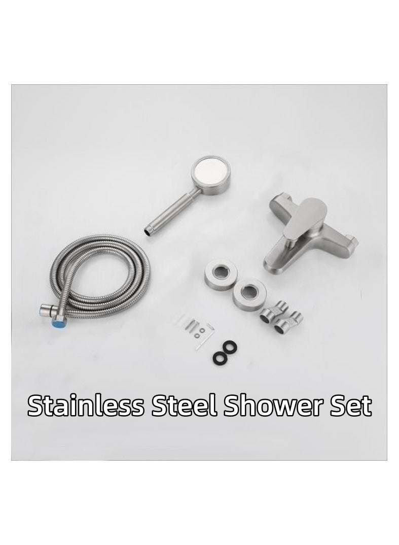 Bathroom Faucet Shower Set 304 Stainless Steel Brushed Surface Treatment - Image 5