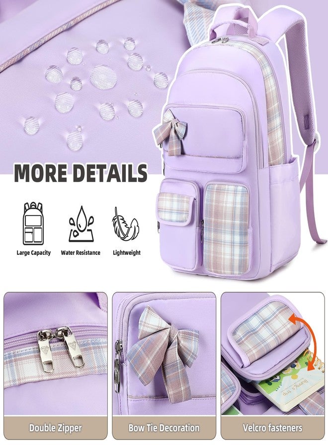 KIDNUO School Backpacks for Teen,Cute College Bags for Women Students Large Bookbag 15.6 Inch Laptop School Bag Kids Kindergarten Elementary Casual Travel Daypacks Backpack for Girls - Image 5