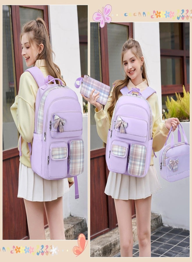 KIDNUO School Backpacks for Teen,Cute College Bags for Women Students Large Bookbag 15.6 Inch Laptop School Bag Kids Kindergarten Elementary Casual Travel Daypacks Backpack for Girls - Image 2