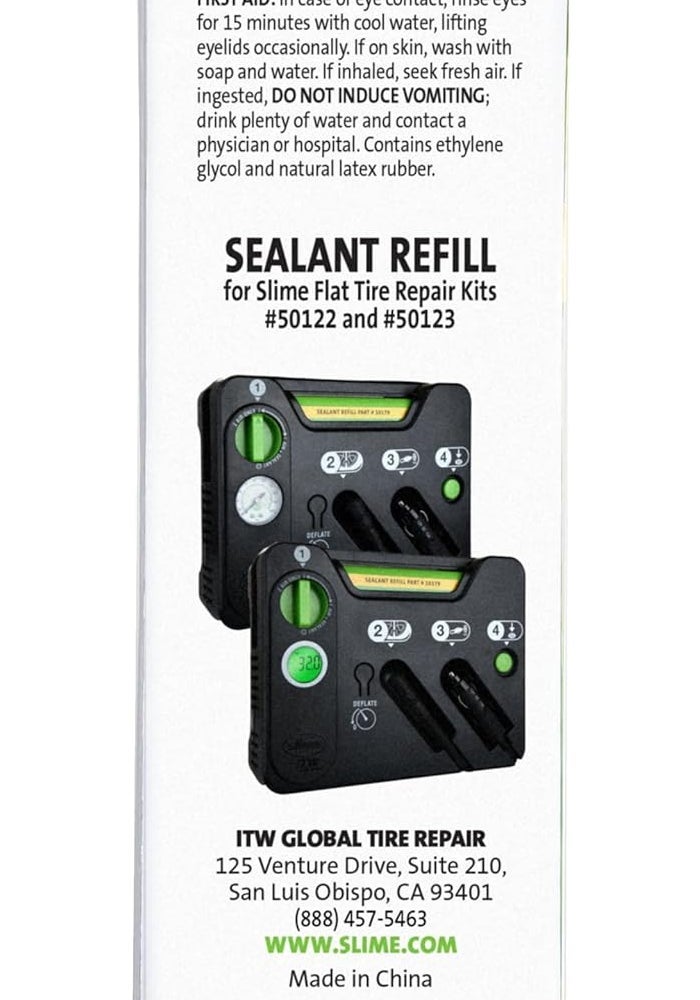 Slime 10179 Flat Tire Repair Kit Sealant Refill Cartridge, 22oz - Image 3