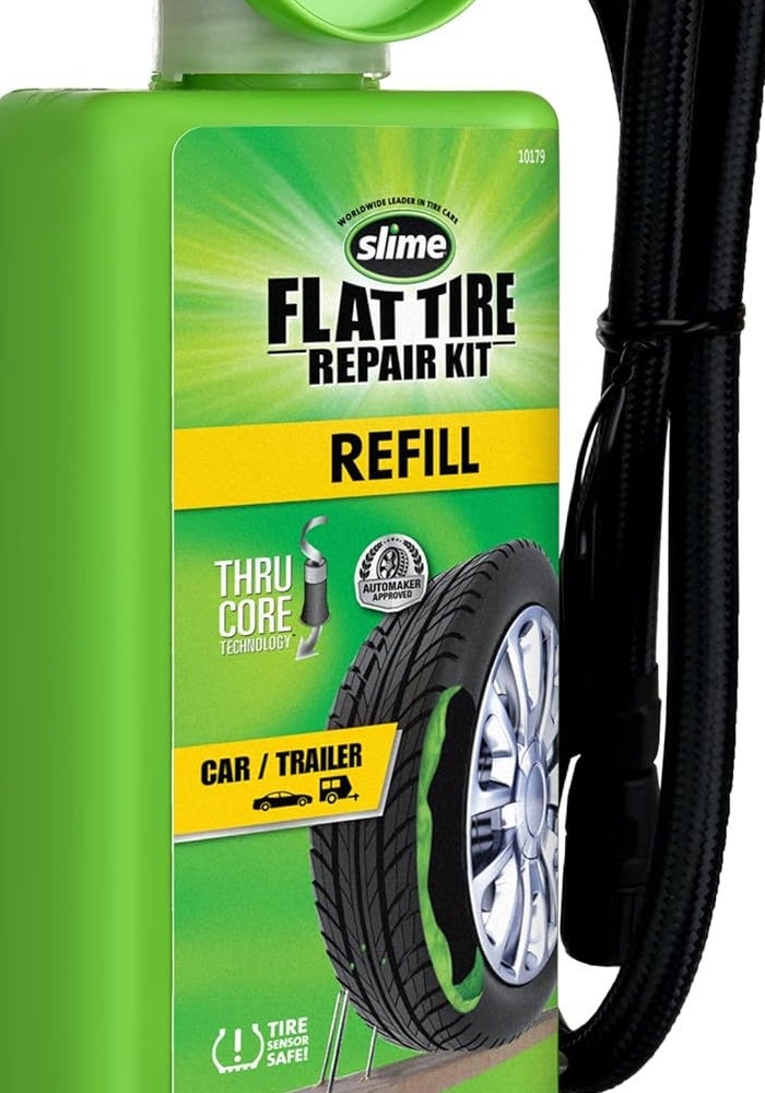 Slime 10179 Flat Tire Repair Kit Sealant Refill Cartridge, 22oz - Image 1