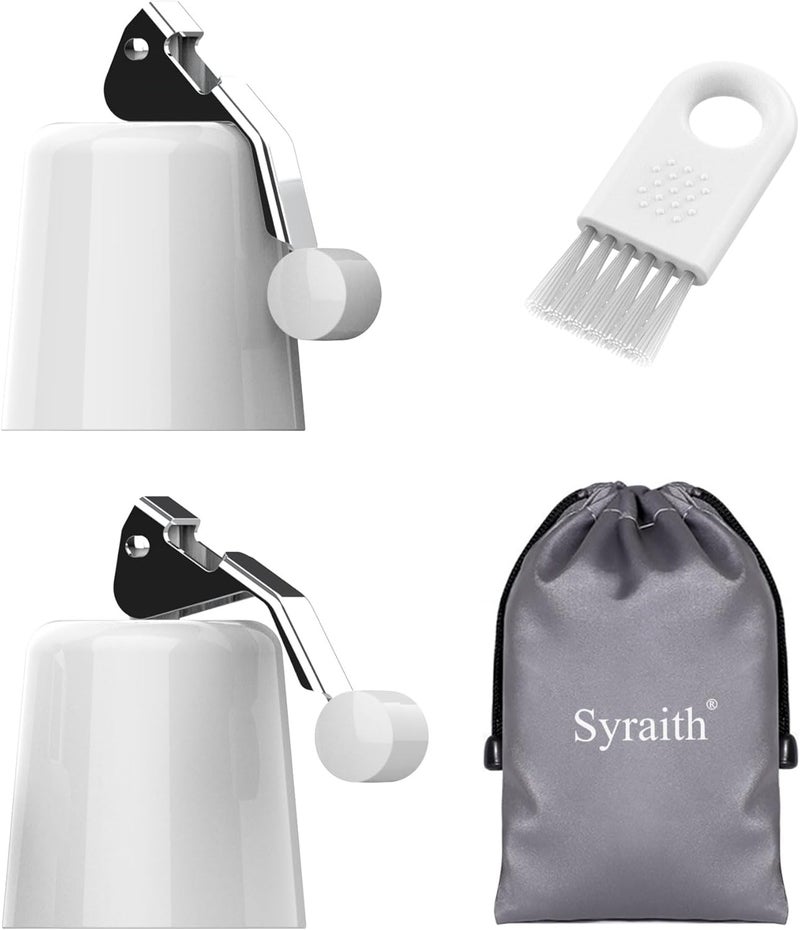 Syraith Bottle Stopper, Rubber Stopper, 2 Pack Reusable Cork Stoppers, Create Seals To Keep Flavoring and Beverages Fresh, Simple, Effortless, Kitchen, Party, Camping Small Tools with Cleaning Brush - Image 1