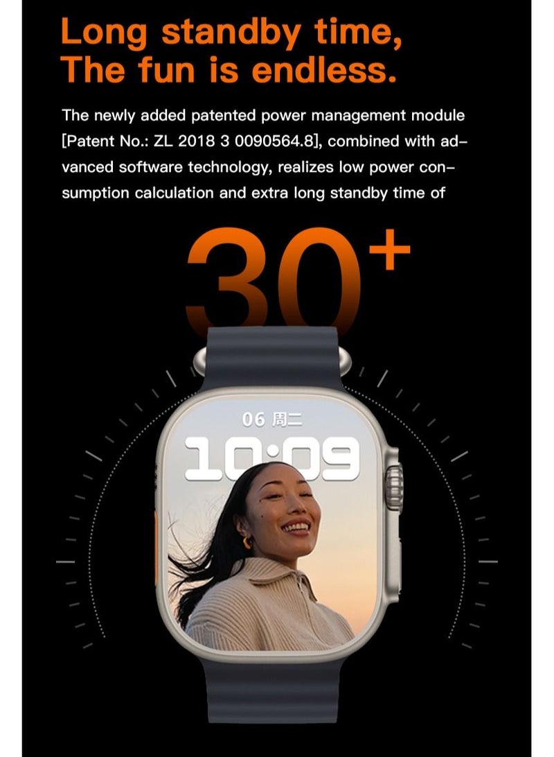 AROAQ T900 Ultra Max 2.1 Inch Smart Watch and Headphones 2 in 1 Wireless Smart Watch with Headphones - Image 5