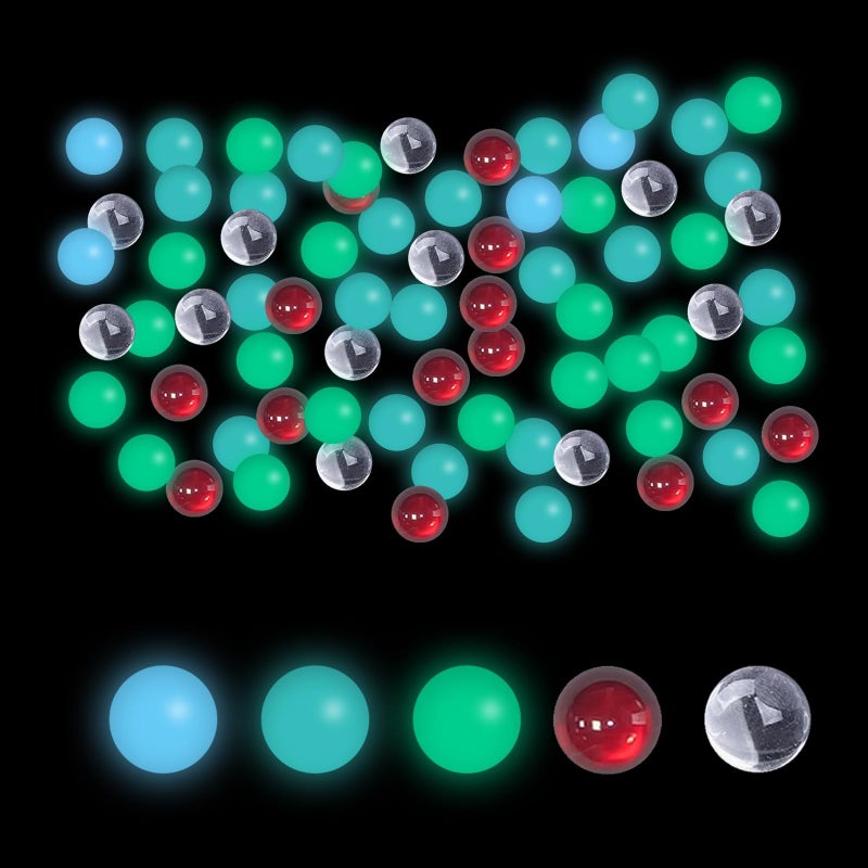 Aoheuo 6mm Color Mixing Quartz Balls UV Reactive Pearls American Glass (10pcs) - Image 1