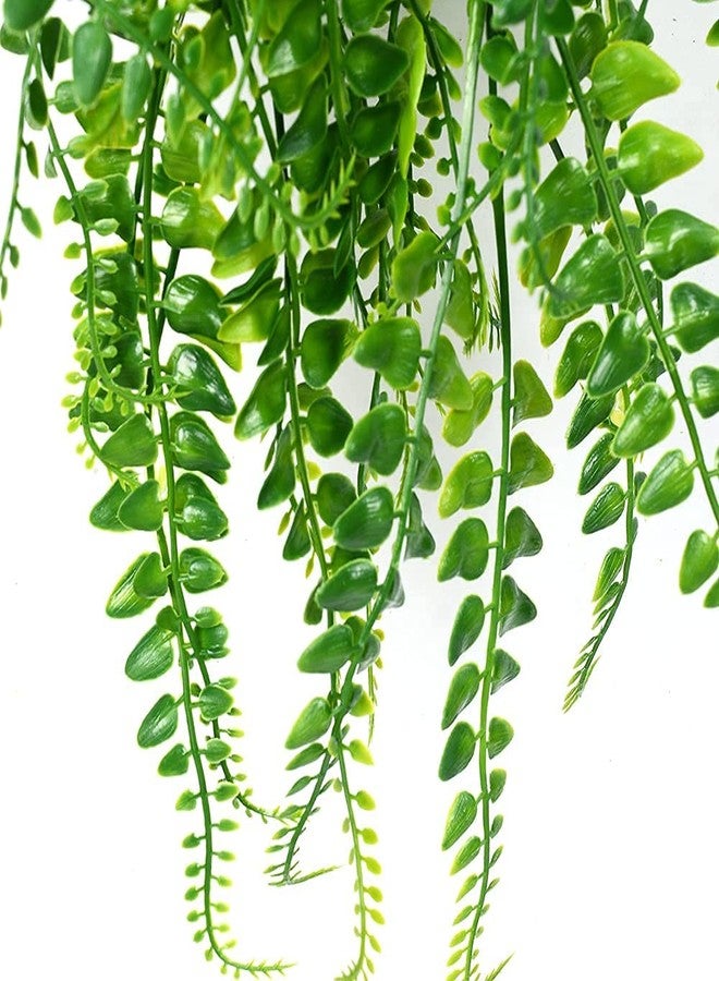 Antspirit Artificial Hanging Plants 2pack Fake Hanging Ferns Plant Faux Fake Ivy Boston Fern Hanging Plant Outdoor UV Resistant Plastic Plants - Image 4