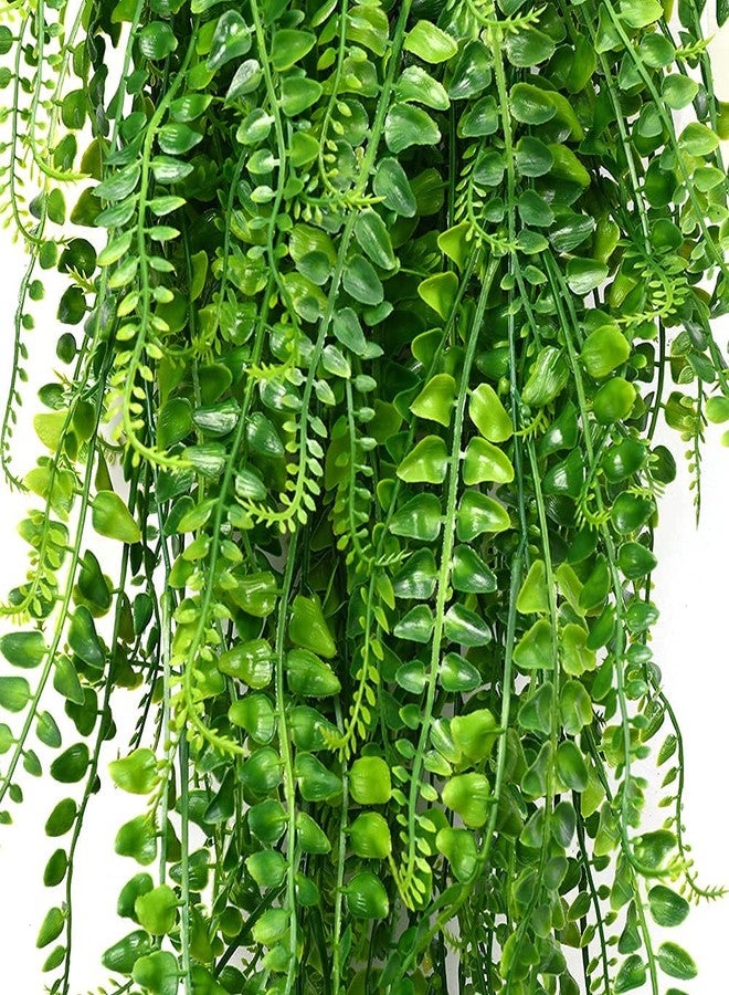 Antspirit Artificial Hanging Plants 2pack Fake Hanging Ferns Plant Faux Fake Ivy Boston Fern Hanging Plant Outdoor UV Resistant Plastic Plants - Image 3