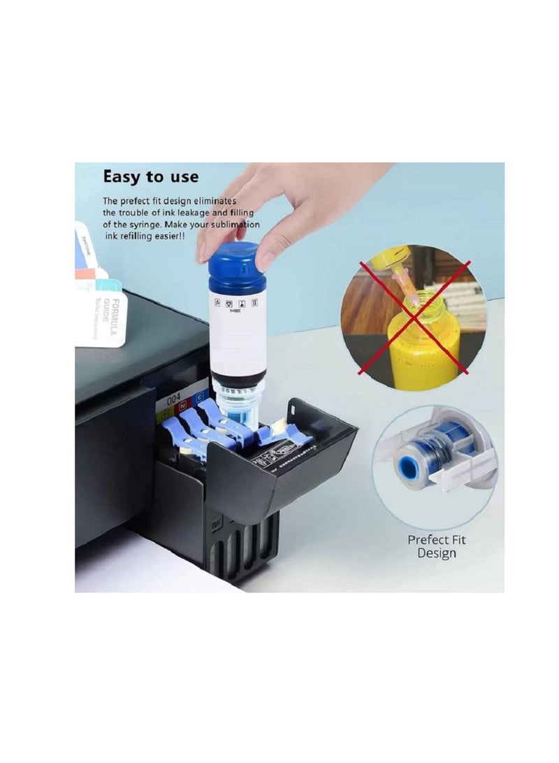 Terabyte حبر صبغة متوافق لإعادة التعبئة متوافق مع سلسلة Brother T BT6000BK BTD60BK BT-D60BK متوافق مع DCP T520W، T300، T310، T420W، T500W، T220، T700W، T820DW، T910W، T4000DW (أسود) - Image 5