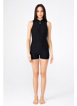 Adasea Women's Zero Sleeve Black Swimming Swimsuit 3130  - Image 3