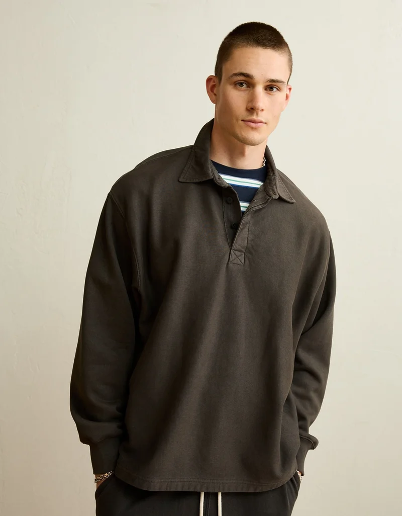 American Eagle  AE Laidback Luxe Rugby Sweatshirt for Women | Best Price UAE