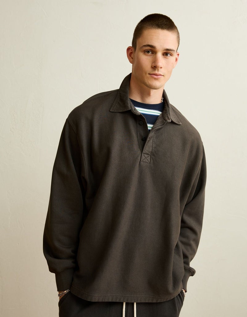 American Eagle AE Laidback Luxe Rugby Sweatshirt - Image 3