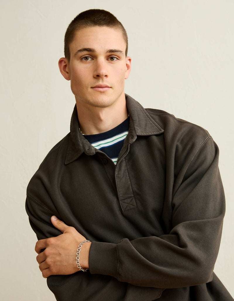 American Eagle AE Laidback Luxe Rugby Sweatshirt - Image 4