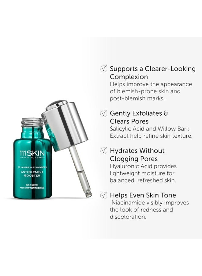 111سكن Here is the **exact same description translated into Arabic**:  **111SKIN سيروم مضاد للعيوب، سيروم للوجه مرطب ومقشّر يحتوي على حمض الهيالورونيك، والنياسيناميد، وحمض الساليسيليك، يساعد على تقليل آثار ما بعد حب الشباب وتنقية المسام المسدودة لجميع أنواع البشرة، 0.68 أونصة سائلة.** - Image 2