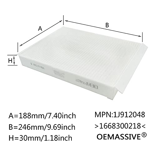 OEMASSIVE Pollen Cabin Air Filter For Mercedes-Benz GL-Class GLS X166 M-Class GLE W166 Coupe C292 C-Class W205 T-Model S205 GLC X253 A1668300218 A1668300018 Interior Car Accessories - Image 5