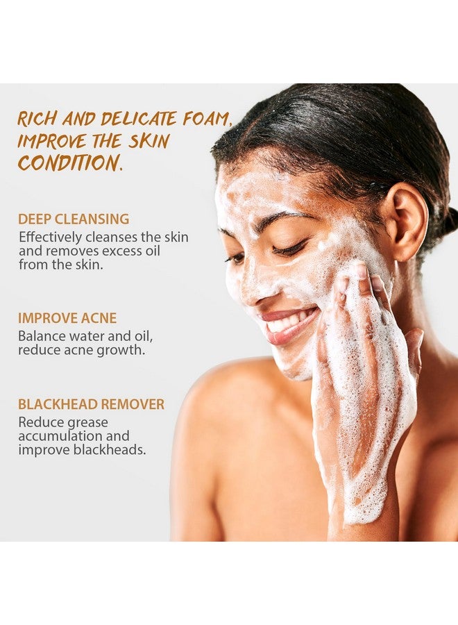 POP MODERN.C Op Modern.C Kojic Acid Soap Turmeric Soap 3Pcs Dark Spot Remover For Face And Body Bath Soap Moisturizing Even Out Tone Skin Vitamins C Soap For Acne Blackheads Remover 3X100G - Image 3