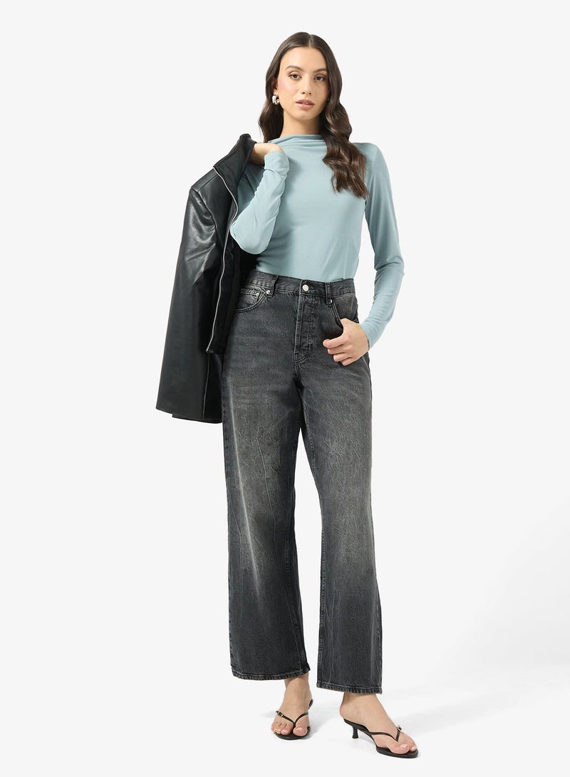 ONLY ONLFREE LIFE Long Sleeve DRAPE TOP - Image 4