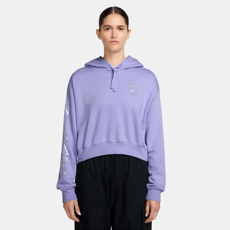 Nike Purple Women's Sportswear Club Fleece Graphic Hoodie for Women | Best Price UAE