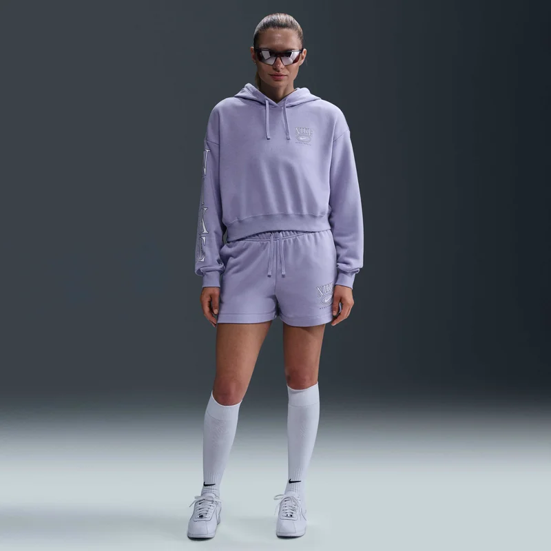 Nike Purple Women's Sportswear Club Fleece Graphic Hoodie for Women | Best Price UAE