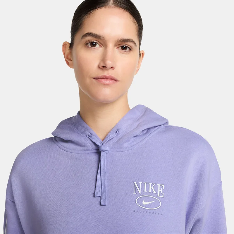 Nike Purple Women's Sportswear Club Fleece Graphic Hoodie for Women | Best Price UAE