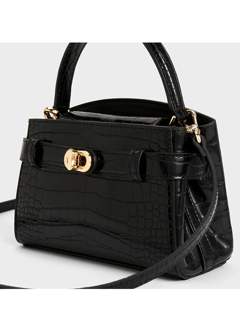 Charles & Keith Charles & Keith Crocodile Tote Crossbody Bag  - Image 2