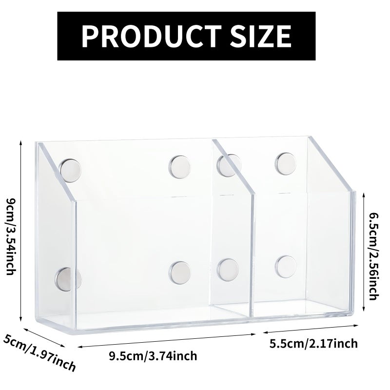 Lingshare Acrylic Magnetic Marker Holder For Whiteboard Dry Erase Marker Holder For Office Refrigerator Fridge Classroom Must (Acrylic) - Image 2
