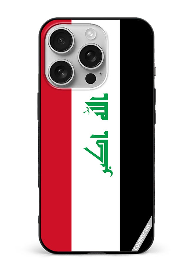 COVERSCART Protective Case Cover For Apple iPhone 16 Pro Max Iraq Flag Design Multicolour