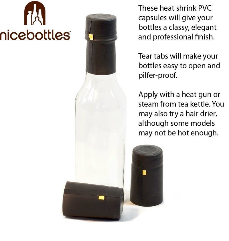 nicebottles Clear Glass Woozy Bottles with Shrink Capsules  5 Oz  Case of 12 - Image 3