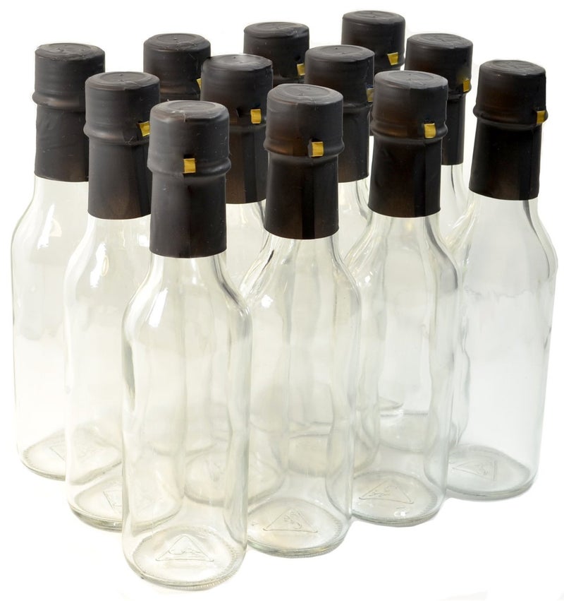 nicebottles Clear Glass Woozy Bottles with Shrink Capsules  5 Oz  Case of 12 - Image 4