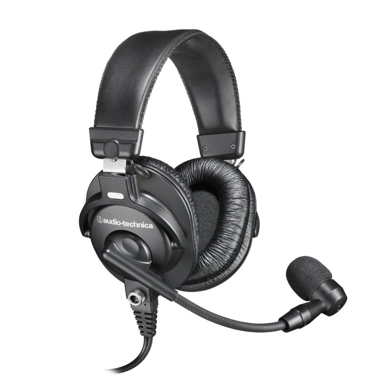 AudioTechnica BPHS1 Broadcast Stereo Headset with Cardioid Dynamic Boom Microphone