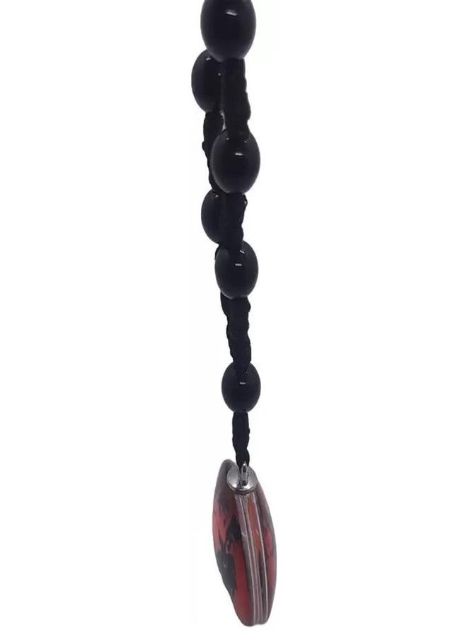 Ervio Lord Hanuman Pendant for Men & Boys | Black Beads Chain with Bajrang Bali Locket | Spiritual Necklace for Good Health, Wealth & Protection - Image 4