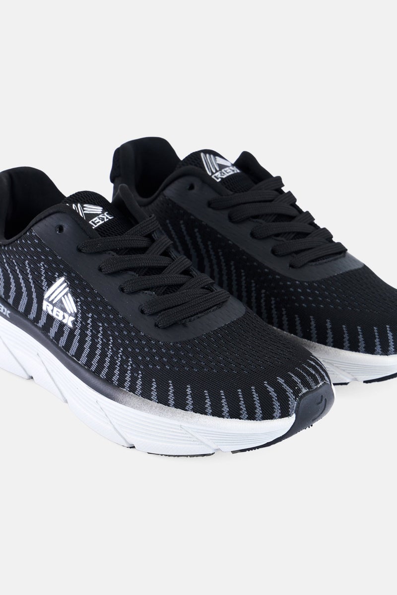 RBX Women Lace Up Outdoor Shoes, Black - Image 3