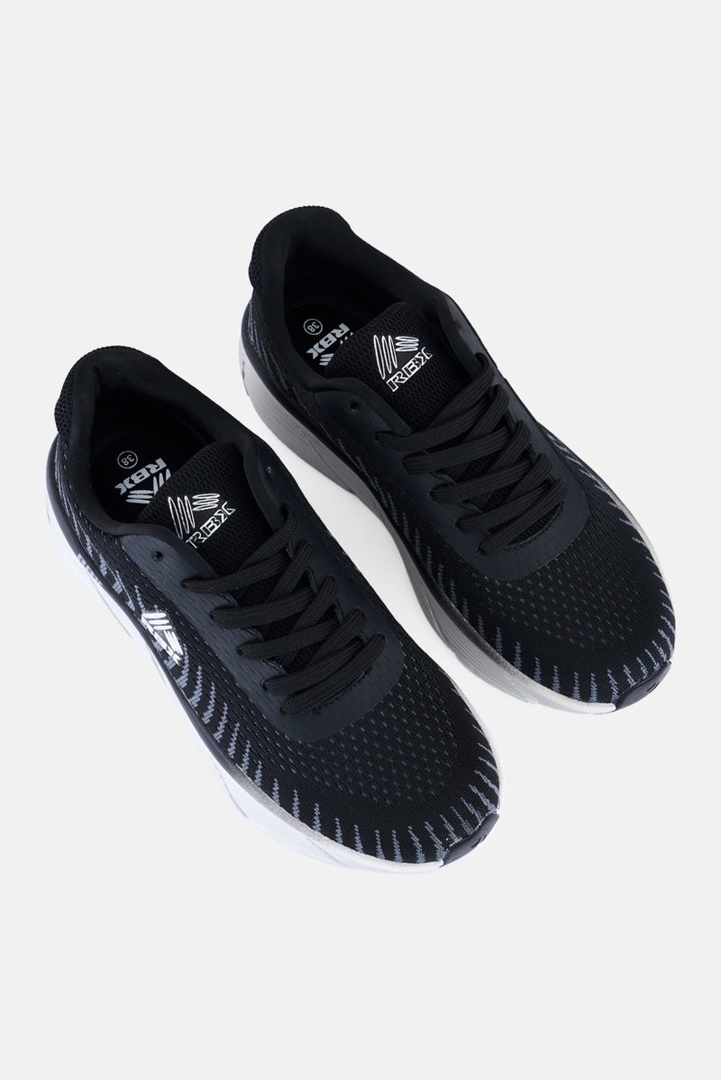 RBX Women Lace Up Outdoor Shoes, Black - Image 4