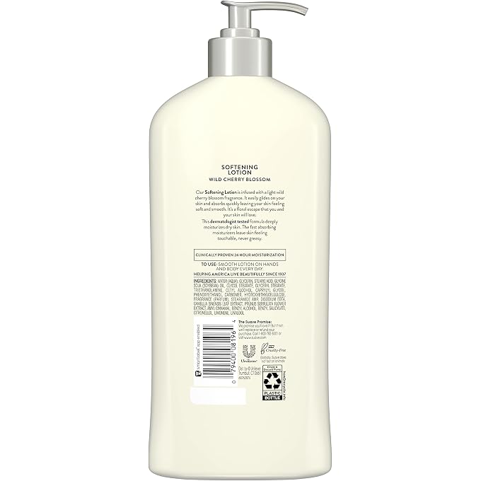 Suave Essentials Body Lotion, Wild Cherry Blossom 18 oz - Image 2