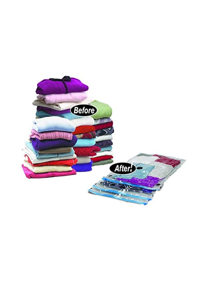 Reusable Vacuum Storage Bags White/Blue 10.6 x 8.8 x 2.5inch - Image 3