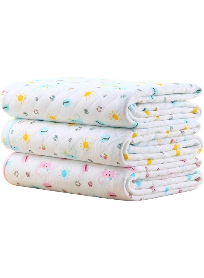 MBJERRY Baby Kid Mattress Waterproof Changing Pad Diapering Sheet Protector Menstrual Pads Pack of 3 (M (27.5 x 19.7 Inch)) - Image 1